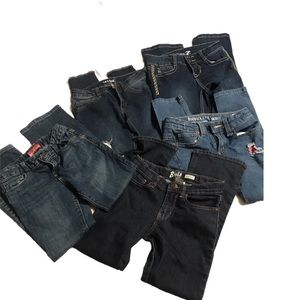 💥2/$30 Set of 5 girls blue jeans